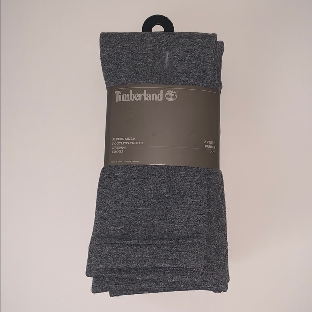 💕SOLD💕 Timberland Fleece Lined Footless Tights - Picture 1 of 6